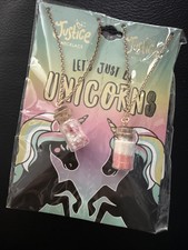 Original Justice BFF Tear Apart - Let s Just Be Unicorns Necklace Set NEW
