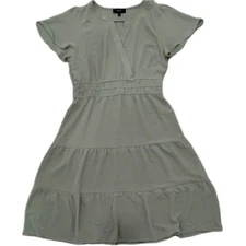 New w/Tag Naif Light Green Mid Length V neck country Chic Dress 