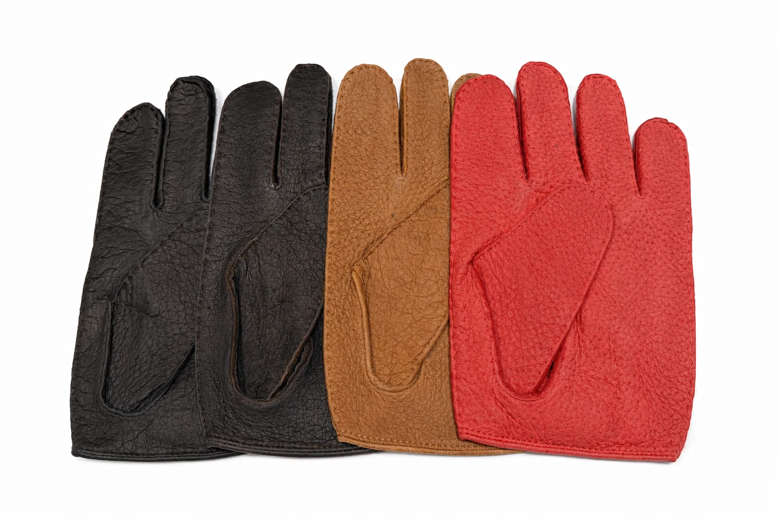 MEN'S CHAUFFEUR PECCARY LEATHER DRIVING GLOVES
