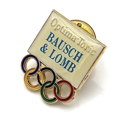 Vtg 1992 Bausch & Lomb Optima Toric Canadian Albertville Winter Olympics Pin NEW