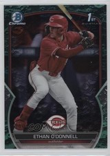 2023 Bowman Draft Chrome Aqua Lunar Crater Refractor 40/125 Ethan O'Donnell 1b0j