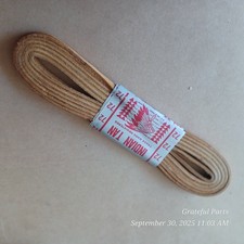 Vintage EAGLE INDIAN TAN Leather Shoelaces Boot Laces Pair 72 Inches Made in USA