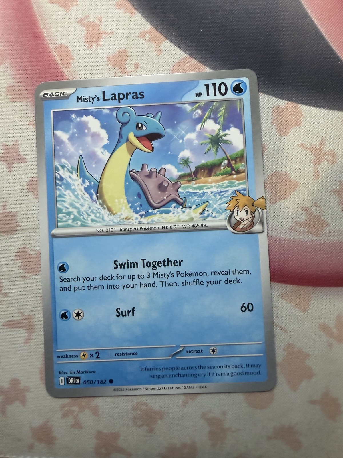 Misty's Lapras Common SV10: Destined Rivals 050/182 NM