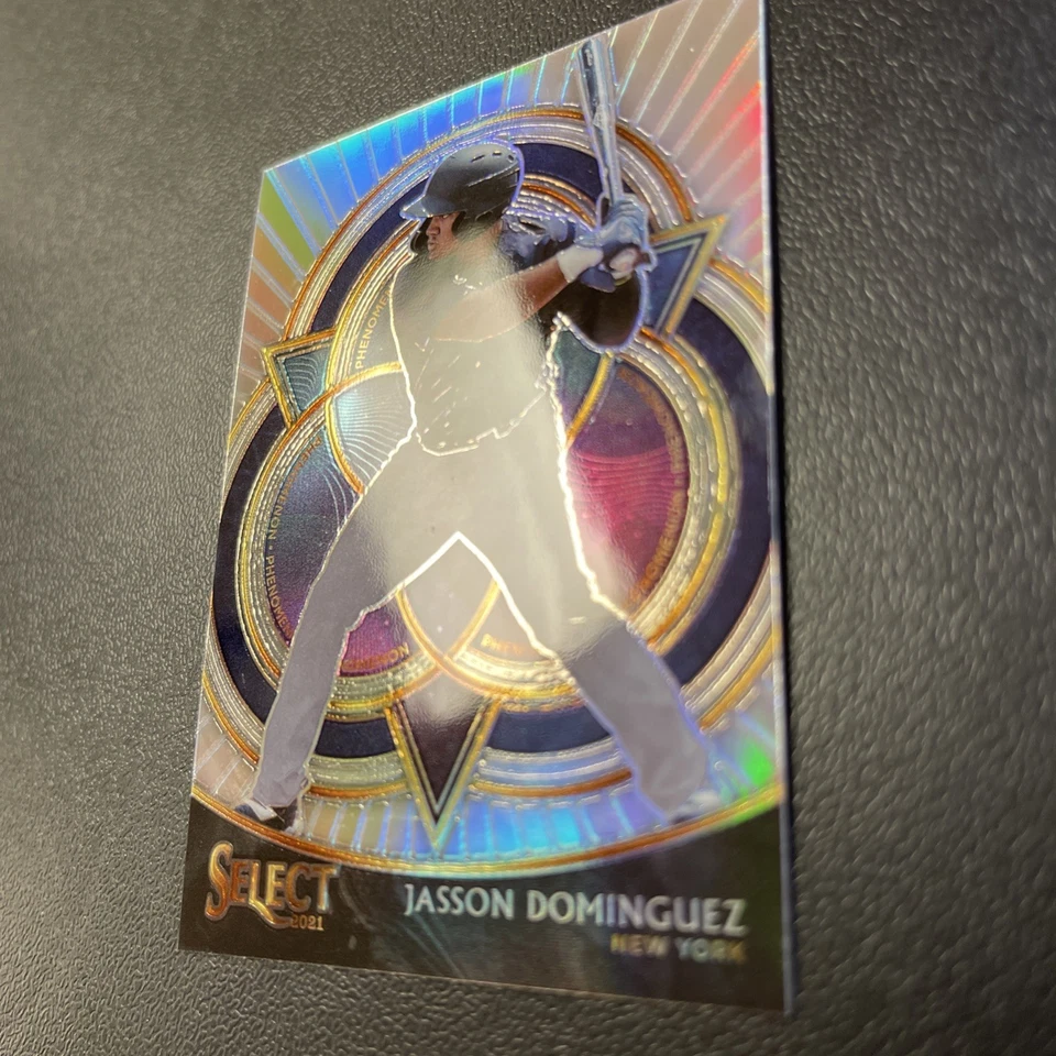 2021 Panini Select Jasson Dominquez #PH-2 New York Yankees Silver RC Prizm 🔥 - Image 2 of 3