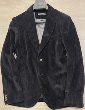 John Varvatos Black Corduroy SPORT COAT- 2-Button Dual Vent  Jacket Blazer 52 42