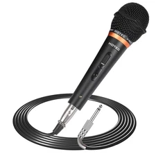 Premium Vocal Dynamic Handheld Microphone with 19ft Detachable XLR Cable and ...