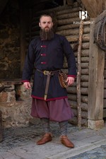 Burgschneider - Rus Coat Jakub Black/Bordeaux medieval fantasy costume