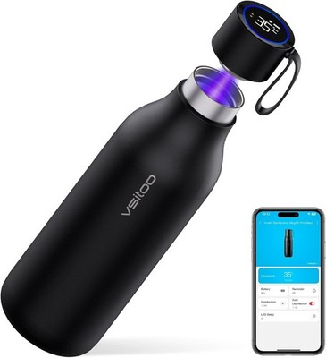 33oz Smart Self-Cleaning Water Bottle，Large Insulated Stainless Steel Bottle
