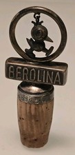 Vintage Flaschenverschluss BEROLINA 925 Sterling Silber Vogel Berlin 50er