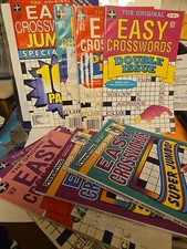 Lot of 8 PennyPress Easy Good Time CROSSWORD Puzzle Book New 2005, 6, 7, 24 #B