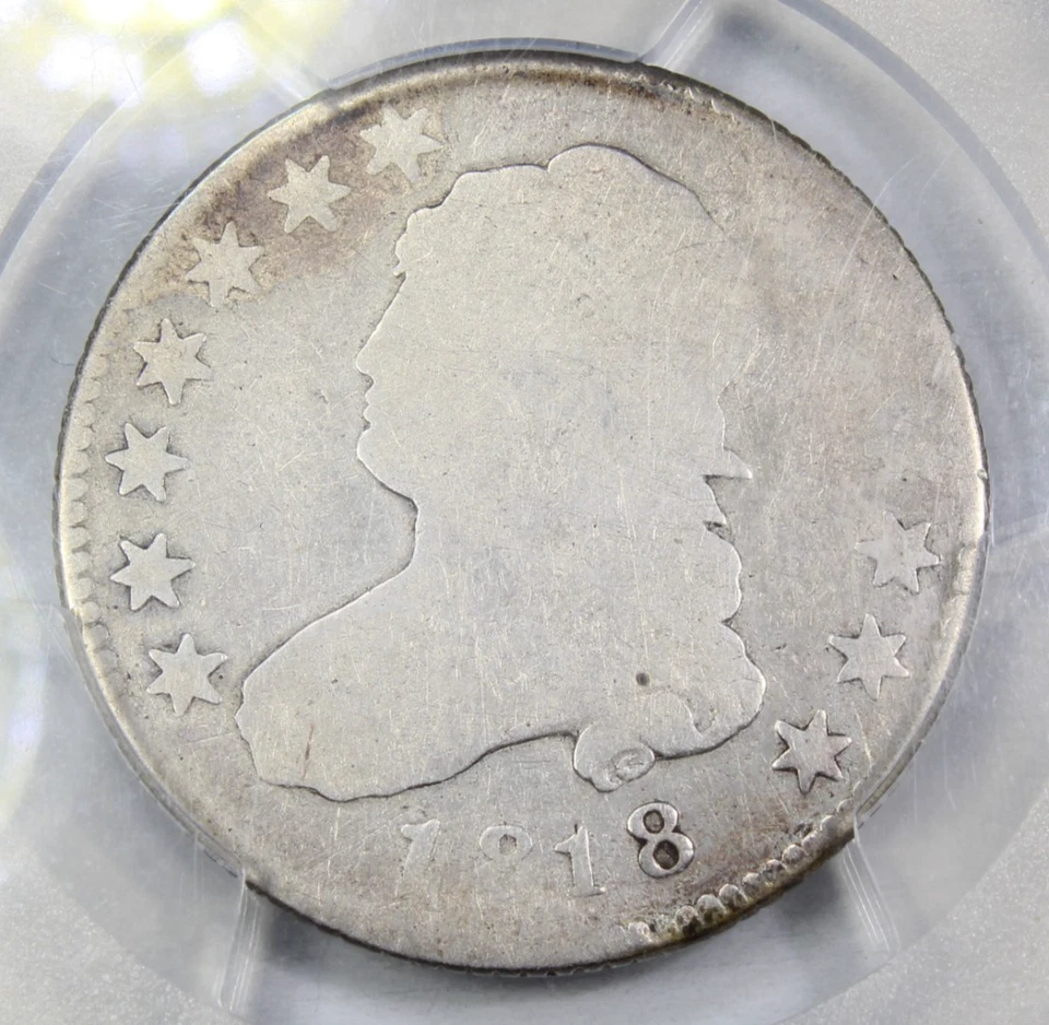 1818 Capped Bust Quarter Dollar PCGS AG Details 361,174 Mintage Free Shipping - Image 2 of 4