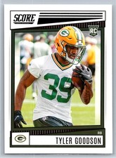 2022 Score Tyler Goodson Rookie Green Bay Packers RC #343