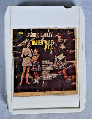 Jeannie C Riley Harper Valley PTA 8 Track Tape Vintage Country Music