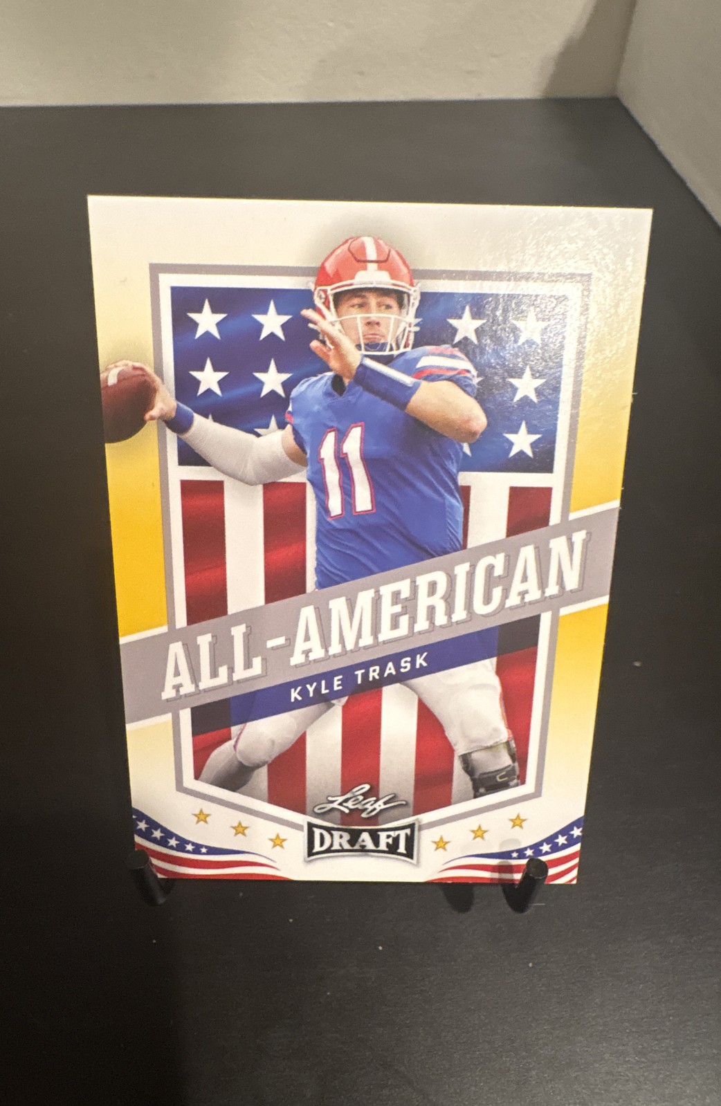 2021 Leaf Draft - All-American Kyle Trask #47 Gold (RC)