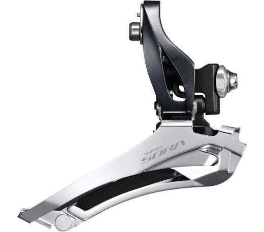 Shimano Umwerfer Sora FD-R3000 2X9, AnlöT, , Down-Pull, 61-66°, 46-52 ZäHne, Sch-image