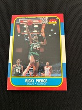 RICKY PIERCE ROOKIE FLEER 1986-87 MILWAUKEE BUCKS #87 BASKETBALL CARD !!. rookie card picture