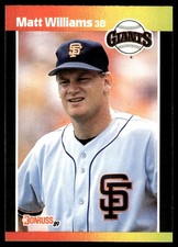 Matt Williams 1989 Donruss #594 Giants MLB READ FREE SHIPPING AutographDen
