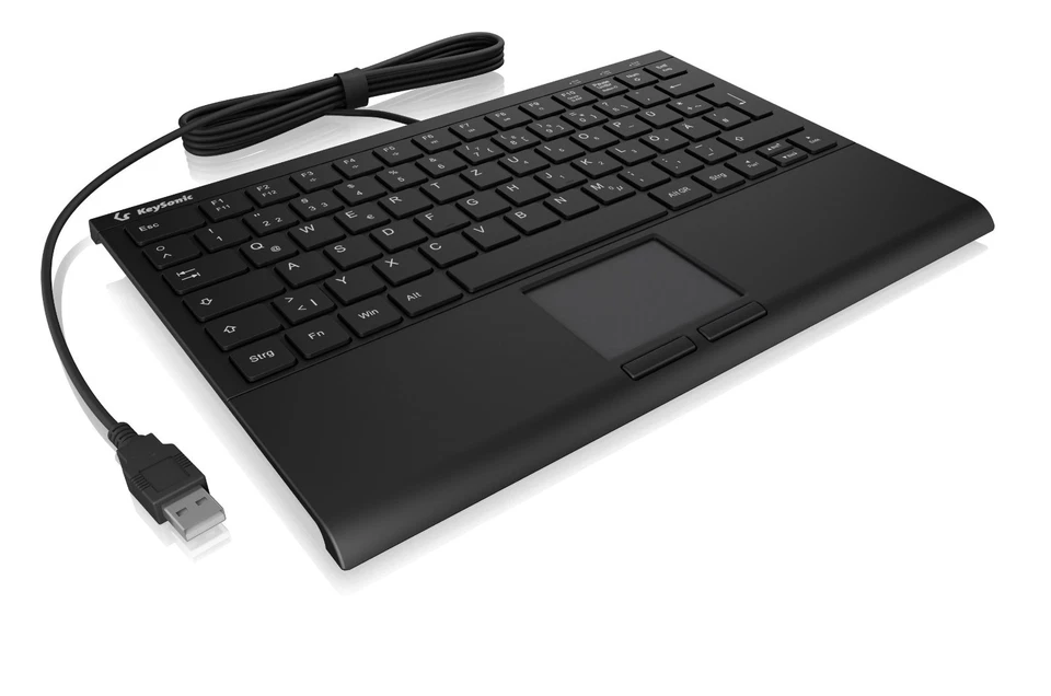 KEYSONIC KSK-5211ELU Mini-USB-Tastatur Hintergrundbeleuchtung 60957 B-Ware - Bild 2 von 4