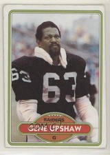 1980 Topps Gene Upshaw #449 HOF 0a3