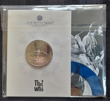 2020 &pound;5 The Who Music Legends Sealed Royal Mint Bunc Pack Five Pound Coin