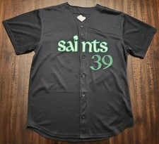 Saint Paul Saints 2020 Irish Night Nick Belzer Game Worn Jersey Signed XL Black