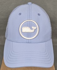 Vineyard Vines Performance Whale Dot Trucker Snapback Hat Blue White