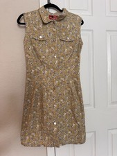 The Globe Women’s Floral Yellow Dress Vintage Size  Large