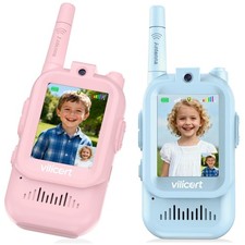 Vilicert Video Walkie Talkie Toys For Age 3-12 Boys Girl