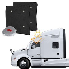 Side Window Sun Shade for Semi-Truck - Custom Fit for Kenworth T680 / T880 / ...