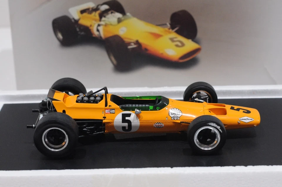 SPARK MCLAREN M7A WINNER BELGIUM GP 1968 #5 BRUCE MCLAREN SCALE 1:18 DIECAST RA - Image 4 of 4