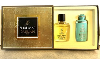 Guerlain Shalimar Gift Set 2 Pc Eau De Toilette .5oz 15 m+Body Lotion .7oz 20ml