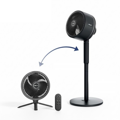 #ad Shark FlexBreeze Portable Pedestal Tabletop Fan Black $89.99