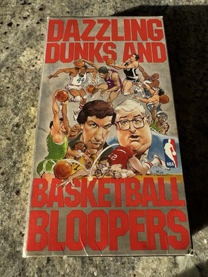 NBA Dazzling Dunks and Basketball Bloopers (VHS, 1989)
