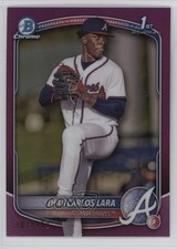 2025 Bowman Chrome Prospects Fuchsia Refractor 107/199 Jhancarlos Lara #BCP-126