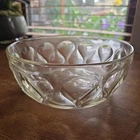 Vintage Teardrop Pyrex Ovenware Bowl Clear Glass Appx 9” x 3.5”