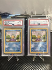 Pokémon TCG 1999 Squirtle #63 Trainer Deck B TWO PSA 6 EX MT (POP 3)