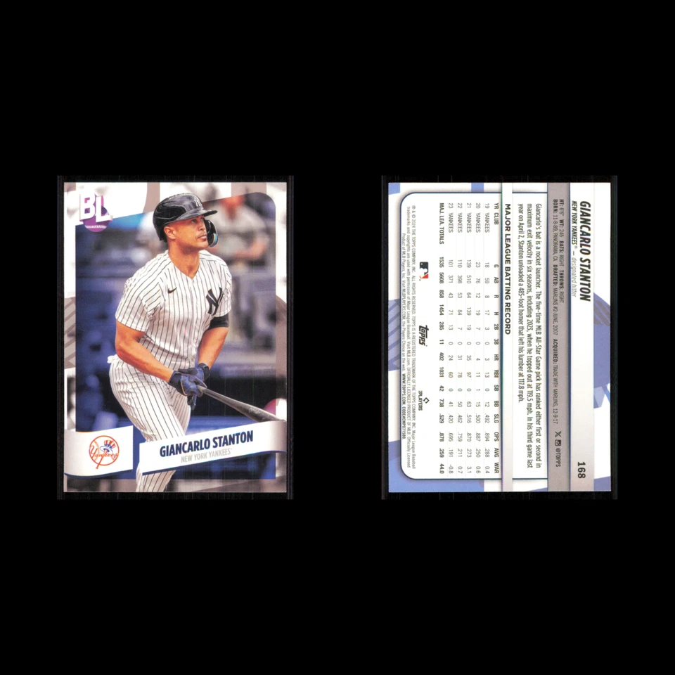 Giancarlo Stanton #168 2024 Topps Big League New York Yankees Baseball Card MLB - Image 3 of 3