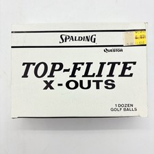 Spalding Top-Flite System X-Outs Golf Balls 12 Pack 1 Dozen White New Vintage