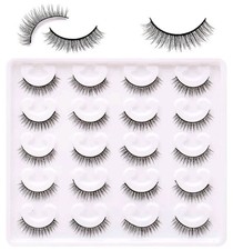 2x Tumzzle Natual Eyelashes Natural Lahes Short Eyelashes Natural Look 11mm. 81