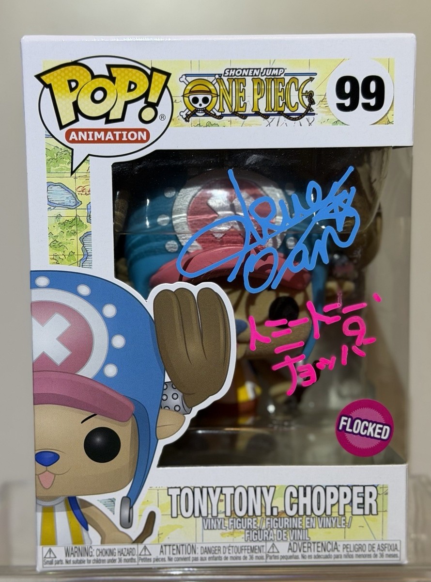 Tohji popyours トレカ One Piece Anime Tony Tony Chopper Signed Japanese JVA Ikue Otani