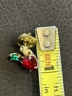 ❤️Teachers Pet Red Heart Shaped Apple Rhinestone Lapel Pin Nice Fast Shipping!👍 — photo 3