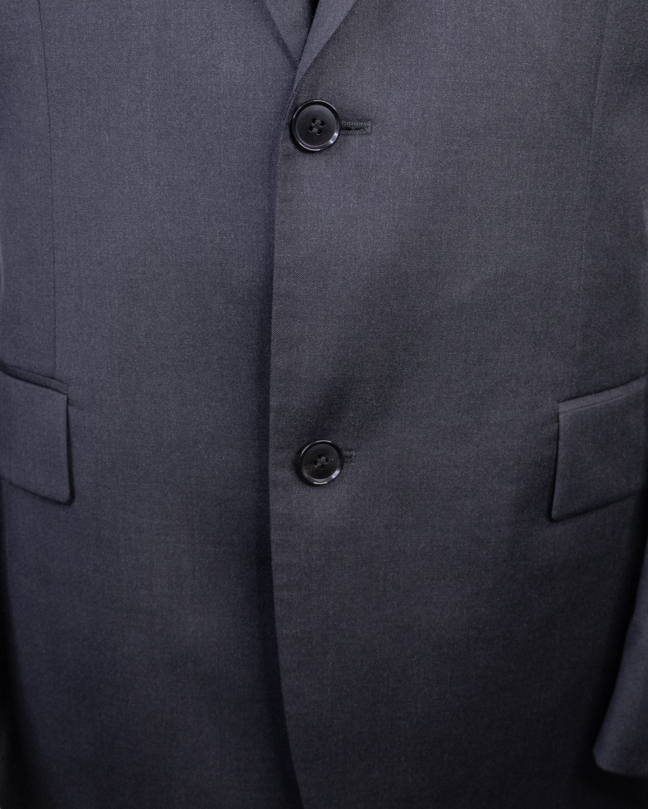 BOSS Hugo Boss Blazer Sport Coat Jacket Men’s 40R Solid Gray Wool 2-Button thumbnail 3