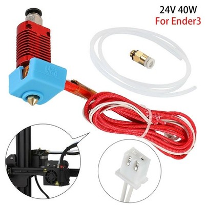 Extruder MK8 Hot End Kit Für Creality CR-10/Ender3 3D-Drucker Mit 0,4mm Düse