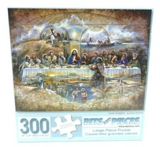 NIB BITS and PIECES 300 Piece Jigsaw Puzzle 'Last Supper' 18 X 24 FACTORY SEALED