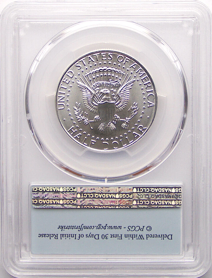 2014 D SILVER KENNEDY 50¢ FIRST STRIKE 50TH ANNIVERSARY SET MS69 Low Mintage - Image 2 of 2