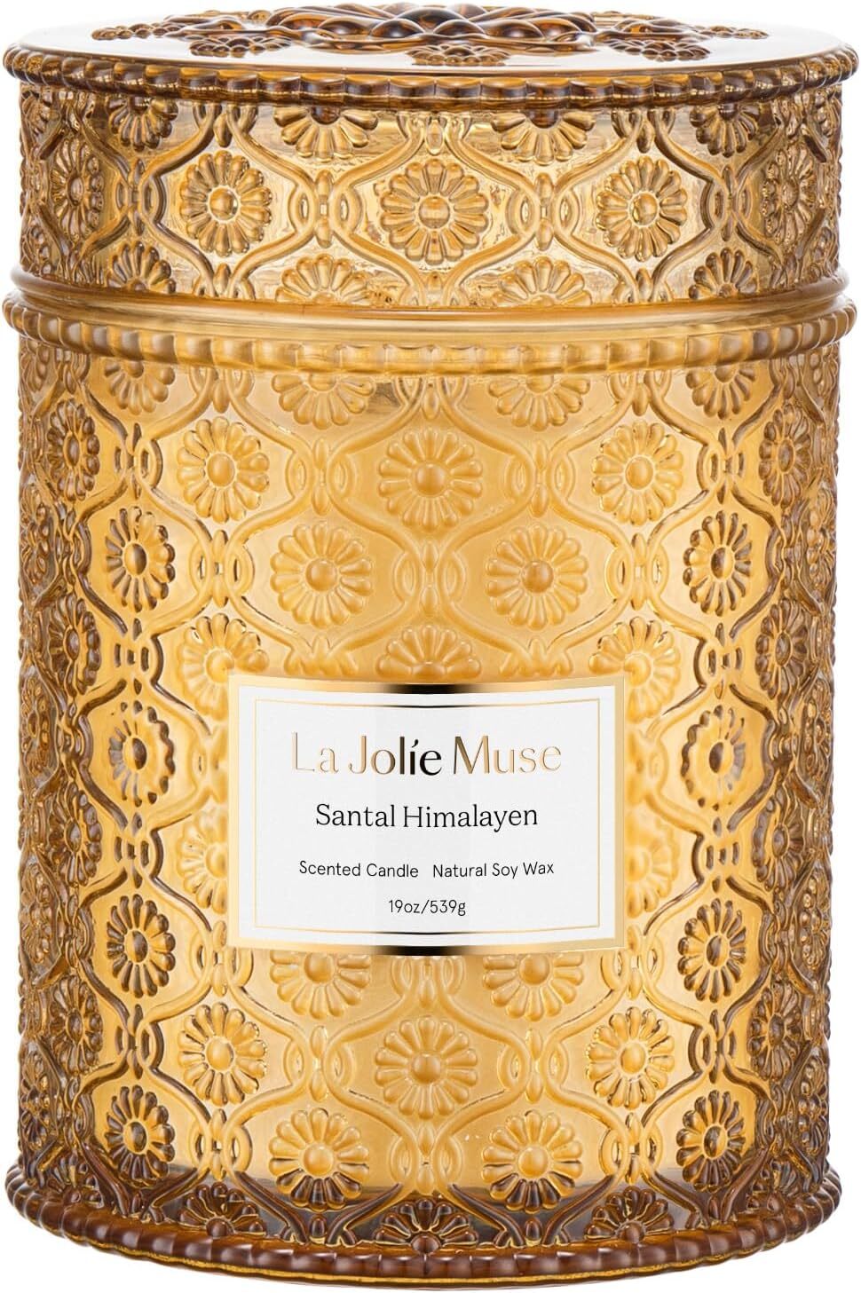 LA JOLIE MUSE Sandalwood Candle, Wood Wicked Large Candle Pack 1, Suden Brown