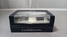 Croft & Barrow chrome silver-tone w/ blue str...