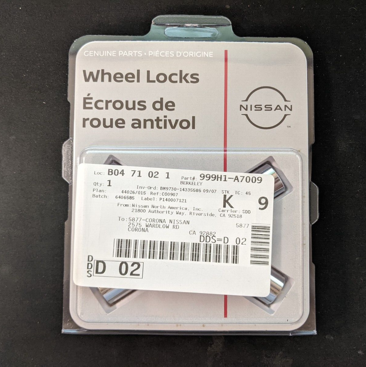 GENUINE OEM Nissan Wheel Lock (999H1-A7009) | eBay