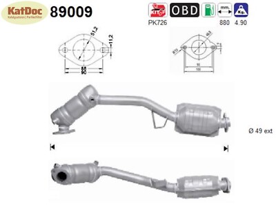   Katalysator für Subaru Forester/Impreza/Legacy/Outback, 2.0/2.5, Euro 3