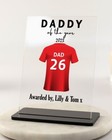 Fathers Day Gifts - Personalised Daddy of the Year, Football Team Print Birthday